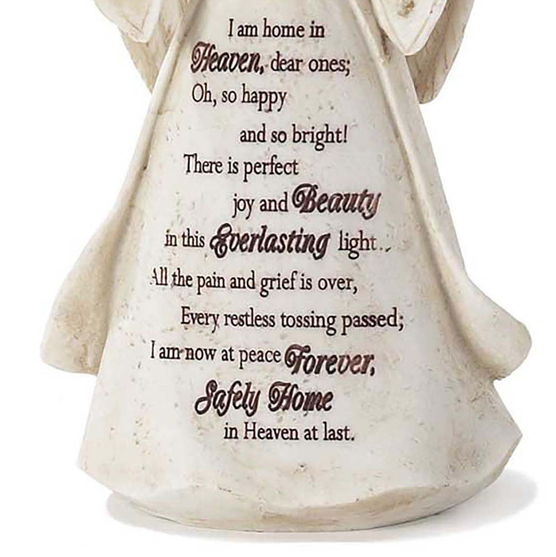 Dicksons Safely Home in Heaven at Last Stone 6.5 Inch Resin Tabletop Angel Figurine