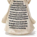 Dicksons The Reunion Heart in Memory Resin Stone 6 inch Angel Figurine