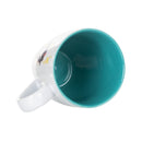 Chickadee Watercolor Blue On White 12 Ounce Glossy Stoneware Mug With Handle