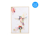 Demdaco Dean Crouser PeeWee Hummingbird Gallery Wrapped Canvas Print 12 x 8 Ash Wood Framed Wall Art Plaque
