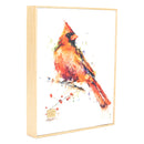 Dean Crouser Redhead Cardinal Gallery Wrapped Canvas Print 10 x 8 Ash Wood Framed Wall Art Plaque