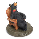 DEMDACO 5 O'Clock Somewhere Black Bear 3 x 3 Hand-cast Resin Figurine Sculpture