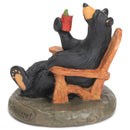 DEMDACO 5 OClock Somewhere Black Bear 3 x 3 Hand-cast Resin Figurine Sculpture