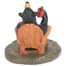 DEMDACO 5 OClock Somewhere Black Bear 3 x 3 Hand-cast Resin Figurine Sculpture