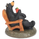 DEMDACO 5 OClock Somewhere Black Bear 3 x 3 Hand-cast Resin Figurine Sculpture