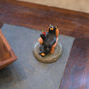 DEMDACO 5 OClock Somewhere Black Bear 3 x 3 Hand-cast Resin Figurine Sculpture