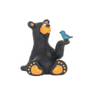 Minnie Bear With Bird Mini Midnight Black 3 x 2 Resin Stone Collectible Figurine