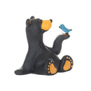 Minnie Bear With Bird Mini Midnight Black 3 x 2 Resin Stone Collectible Figurine
