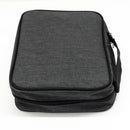 Blue and Gray Reinforced Polyester Bible Cover Case with Handle, Large