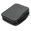 Blue and Gray Reinforced Polyester Bible Cover Case with Handle, Large