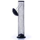 15 inch Matte Black Weather Resistant 1 Lb. Metal Mesh Outdoor Hanging Nut Bird Feeder