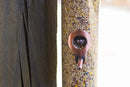 15 inch Copper Finish Weather Resistant 1 Lb. Outdoor Hanging Bird Seed Feeder