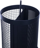 12 inch Matte Black Heavy Duty Mesh Metal 3 Lb. Dual Nut and Seed Bird Feeder