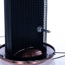 12 inch Copper Finish Heavy Duty Mesh Metal 3 Lb. Dual Nut and Seed Bird Feeder