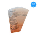 Footprints Inspirational Poem Sandy Waves Cardstock Bookmarks, Pack of 12