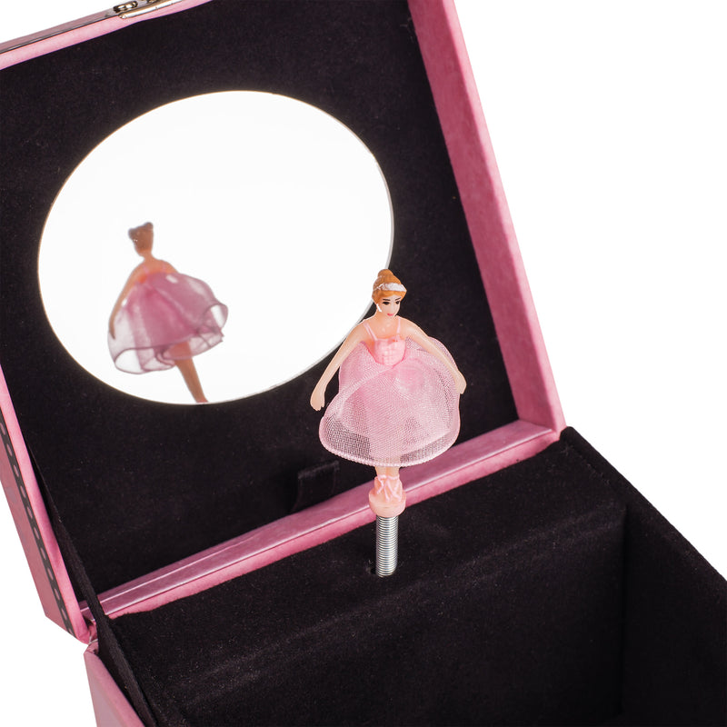 Sweet Girl Simply Amazing Dancing Ballerina Music Musical Belle Papier Jewelry Box Plays Swan Lake