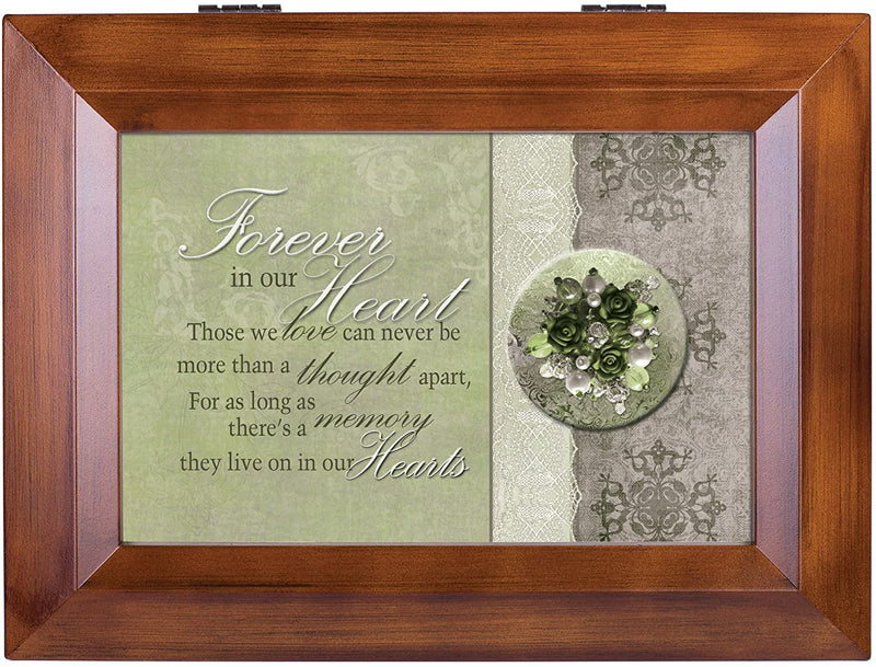 Forever in Our Hearts Memory Woodgrain Digital Keepsake Music Box Plays I Can Only Imagine