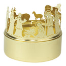 Dicksons Sentimental Goldtone Nativity 2 inch Metal Decorative Candleholder