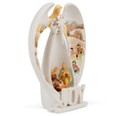Dicksons Joy Angel Winter White 7 inch Resin Stone Holiday Collectible Figurine
