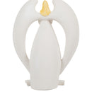Dicksons Joy Angel Winter White 7 inch Resin Stone Holiday Collectible Figurine