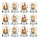 Dicksons Holy Family Christmas Nativity Snow Globes 2 Assorted, 12 Pack