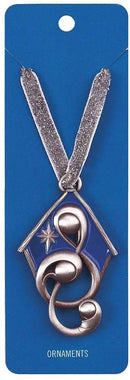 Dicksons Holy Family in Treble Clef with Creche 1.5 x 2.5 Metal Christmas Nativity Ornament