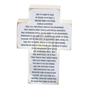 Dicksons Whitewash Nativity Story 4 x 2.75 MDF Decorative Tabletop Block Cross