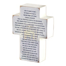 Dicksons Whitewash Nativity Story 4 x 2.75 MDF Decorative Tabletop Block Cross