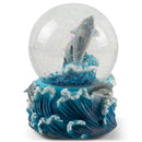 Playful Dolphins Figurine 100MM Water Globe Plays Tune Blue Daube Waltz