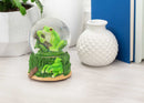Playful Tree Frog Figurine 100MM Water Globe Plays Tune Beautiful Dreamer