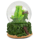 Playful Tree Frog Figurine 100MM Water Globe Plays Tune Beautiful Dreamer