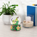Hummingbirds and Magnolias 100MM Music Water Globe Plays Song Waltz of The Flowers