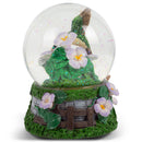 Hummingbirds Purple Flowers Garden 100MM Music Water Globe Plays Tune A Few of My Favorite Things