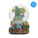 Front view of Sandbar Tropical Fish Snow Globe