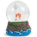 Cape Cod Lighthouse Cottage 100MM Music Water Globe Plays Tune by The Beautiful Sea