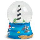 Nautical Lighthouse Figurine 100MM Water Globe Plays Tune by The Beautiful Sea