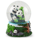 Playful Panda Bears Figurine 100MM Water Globe Plays Tune Born Free