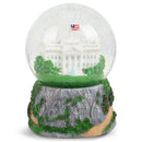 Washington DC Capitol 100mm Resin Glitter Water Globe Plays Tune Star Spangled Banner