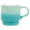 100 North Green Ombre 13 ounce Ceramic Coffee Mug