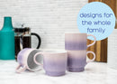 100 North Purple Ombre 13 ounce Ceramic Coffee Mugs Pack of 4