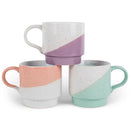 100 North Diagonal 13 ounce Ceramic Coffee Mugs Set of 3