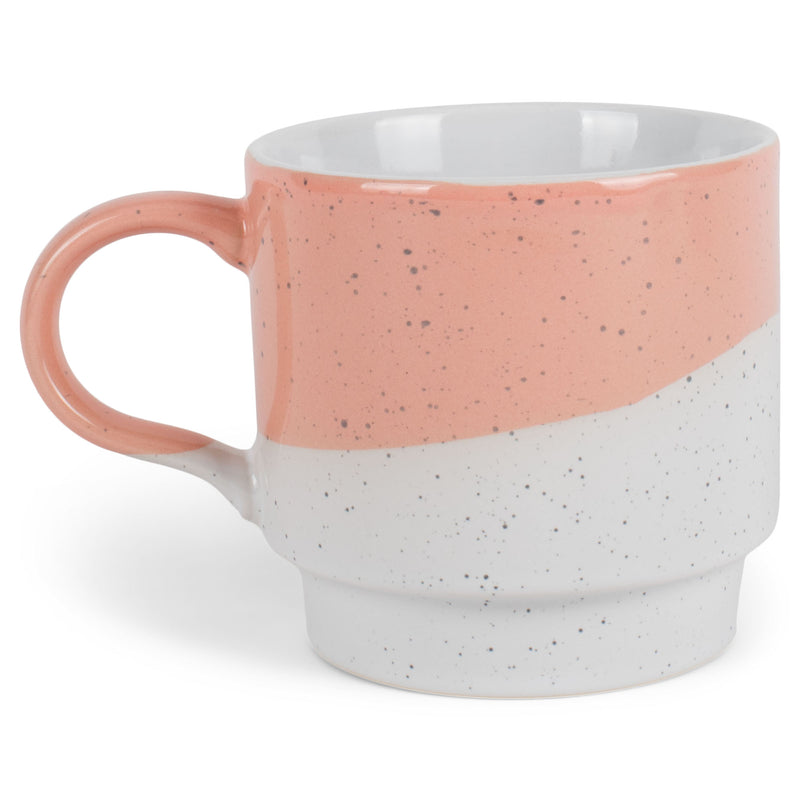 100 North Diagonal 13 ounce Ceramic Coffee Mugs Set of 3