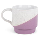 100 North Kindness Wins Purple Diagonal 13 ounce Ceramic Coffee Mugs Pack of 4