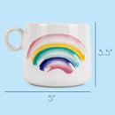 100 North Rainbow Star 14.5 ounce Ceramic Coffee Mug