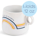 100 North Follow The Rainbow Sun 14.5 ounce Ceramic Coffee Mug