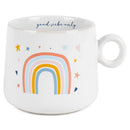 100 North Rainbow Good Vibes Only 14.5 ounce Ceramic Coffee Mug