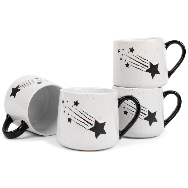 100 North Star 14.5 ounce Ceramic Coffee Mugs Pack of 4