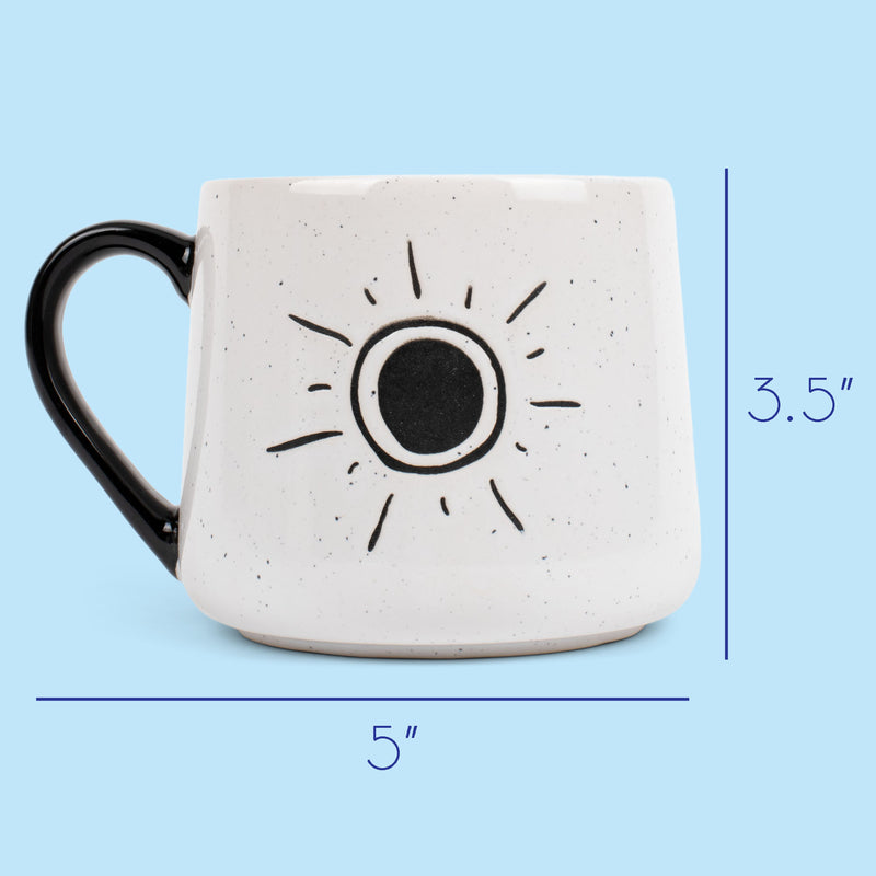 100 North Sun 13 ounce Ceramic Coffee Mugs Pack of 4