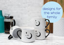 100 North Moon 13 ounce Ceramic Coffee Mugs Pack of 4