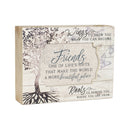 Friends Make World Beautiful Tree Decoupage Music Box Plays Thats What Friends Are For